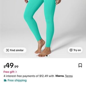 High-Waist Women's Aqua Performance Leggings